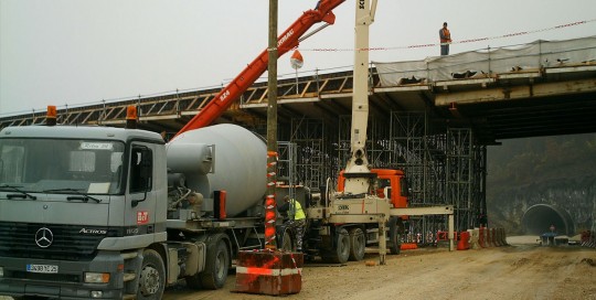 béton pour RN 57 Besançon - BBCI Groupe Bonnefoy